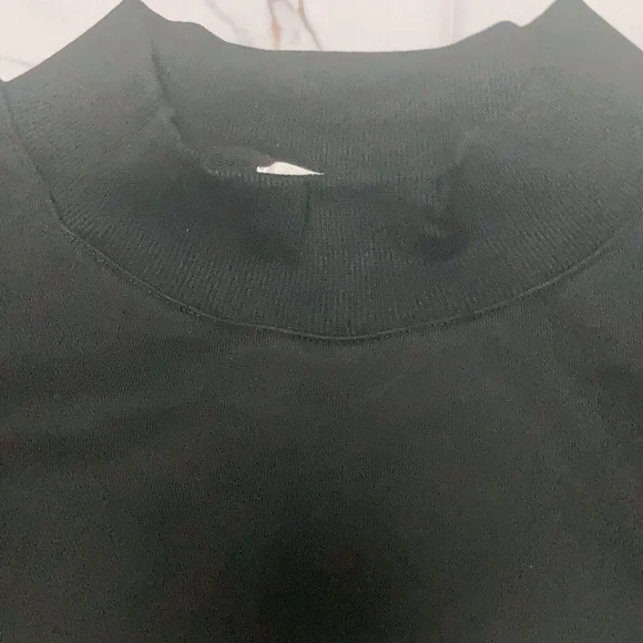 Parke Black Mock Neck Sweatshirt with white Varsity lettering size XXL